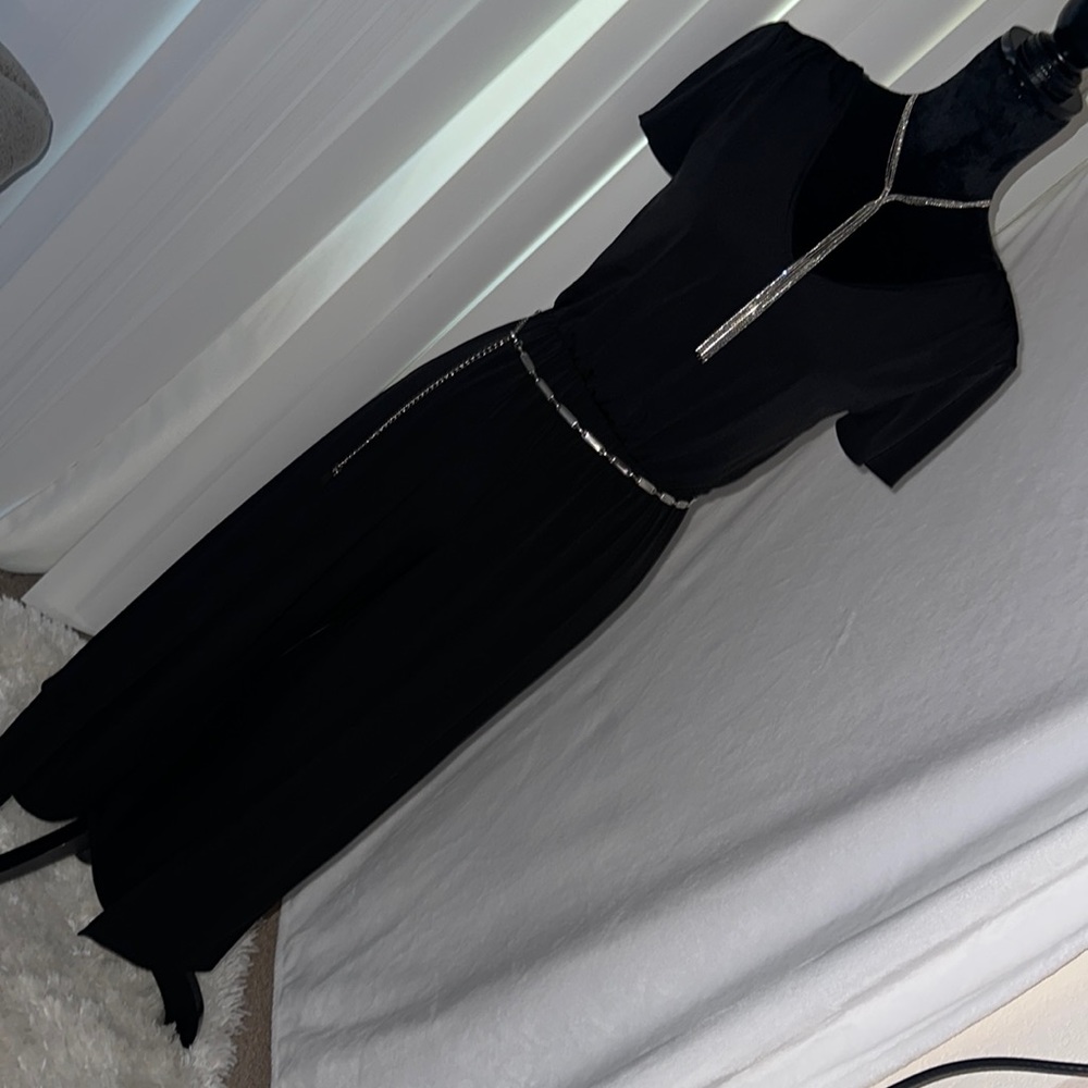 Black pant jump suit